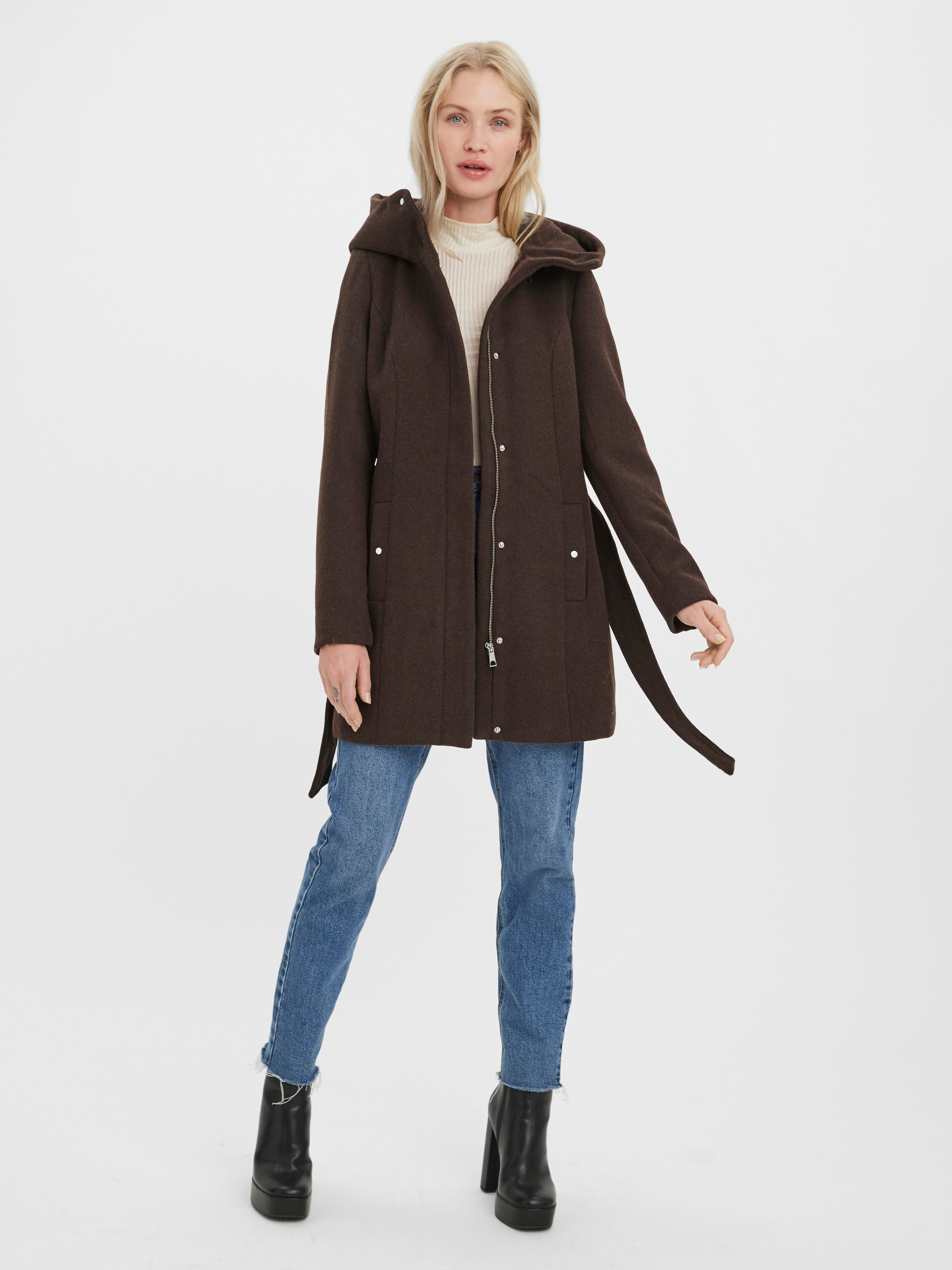 Vero moda hooded deals wool coat