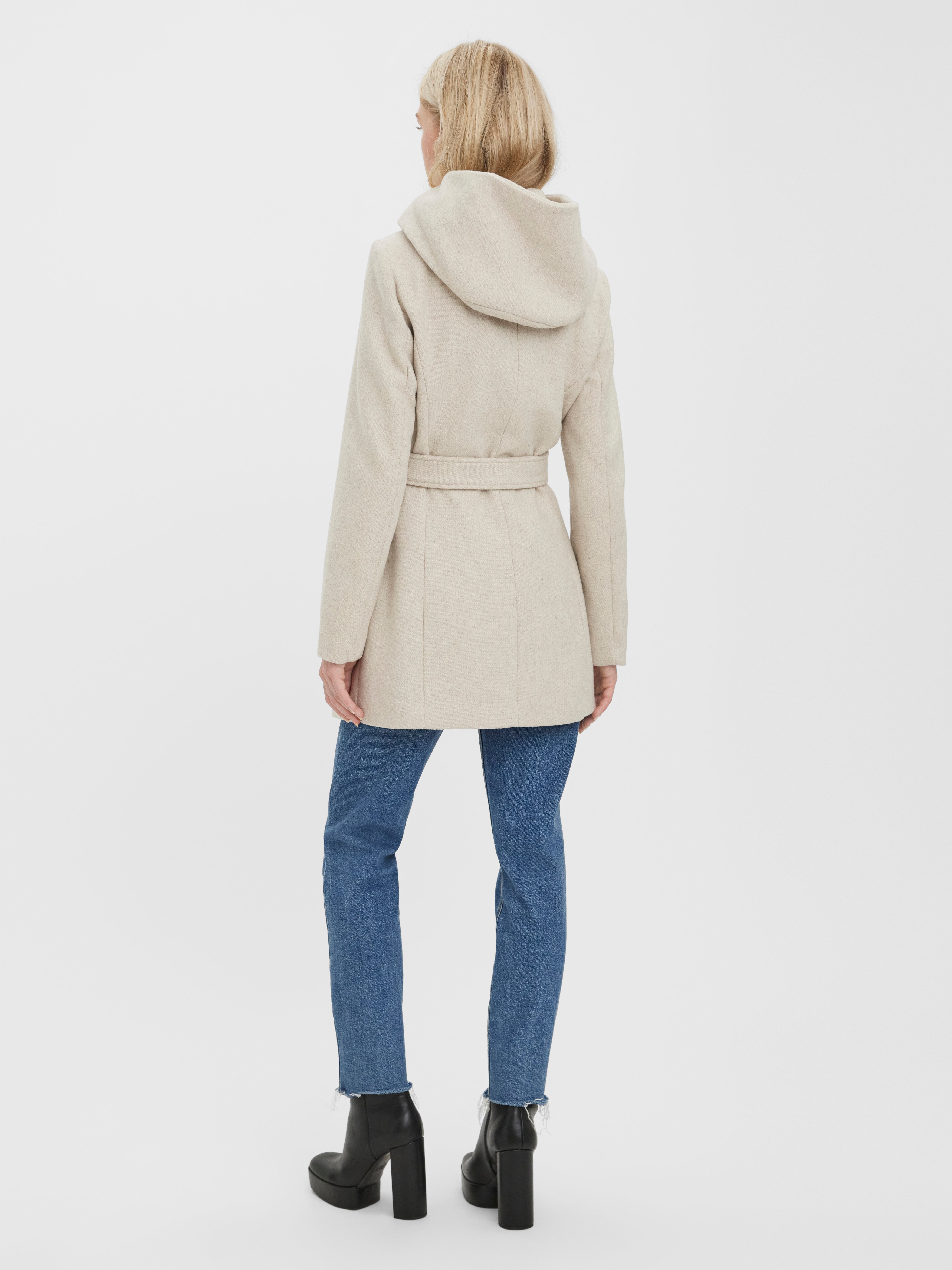 Vero moda 2024 hooded wool coat