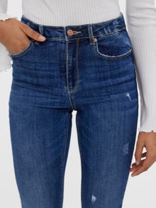 Vero Moda VMSOPHIA Hohe Taille Slim Fit Jeans -Medium Blue Denim - 10267212