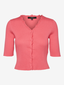 Vero Moda VMELLY Knit Cardigan -Hot Pink - 10267280
