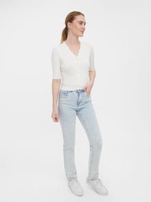 Vero Moda VMELLY Strickjacke -Snow White - 10267280