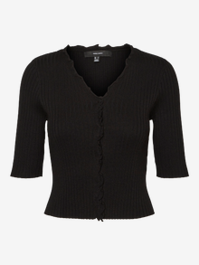 Vero Moda V-kaelus Kootud kardigan -Black - 10267280