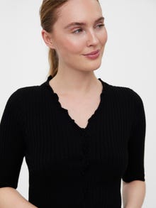 Vero Moda V-kaelus Kootud kardigan -Black - 10267280