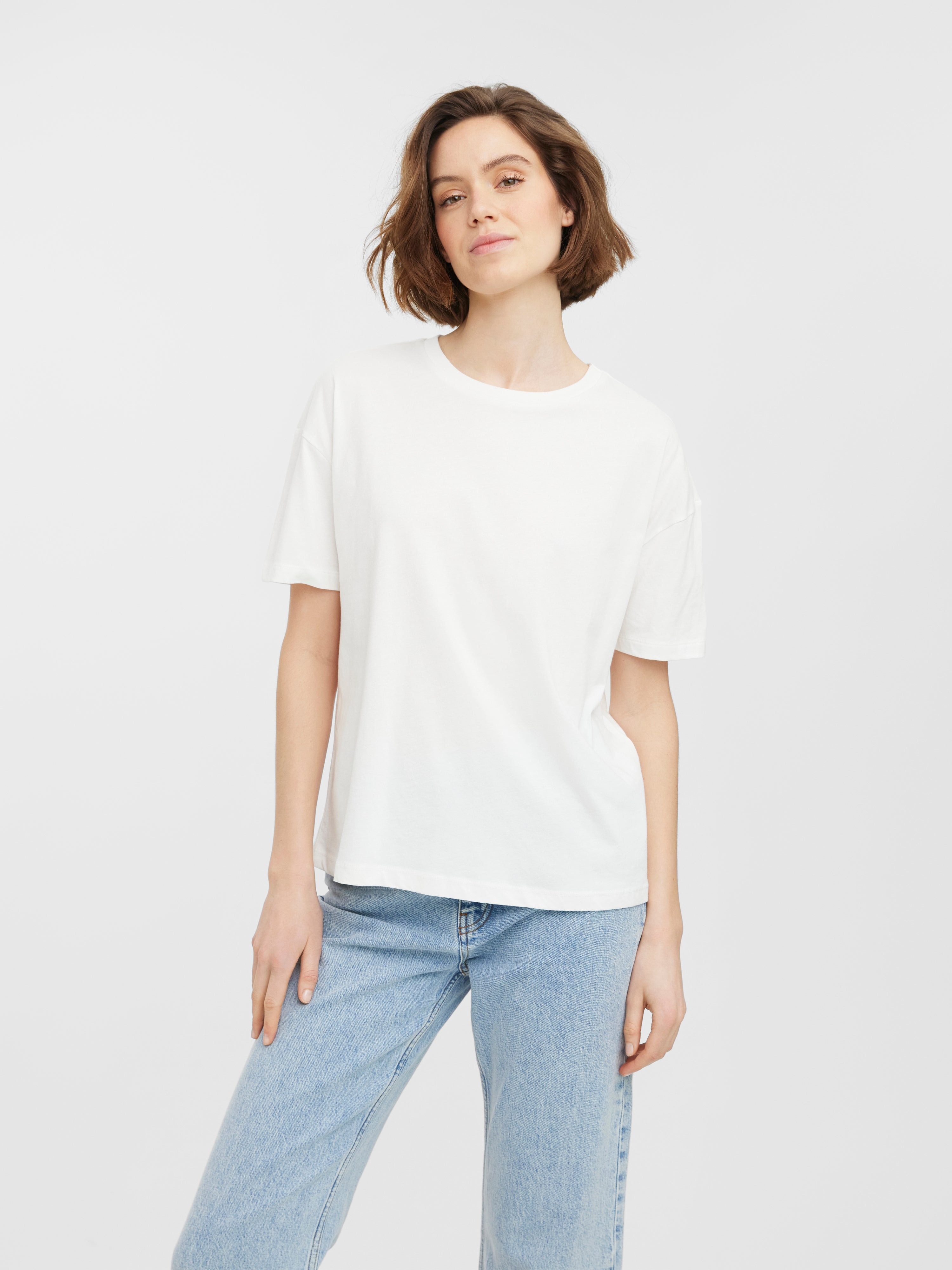 DAMEN Hemden & T-Shirts Falten Vero Moda Bluse Weiß L Rabatt 57 % 