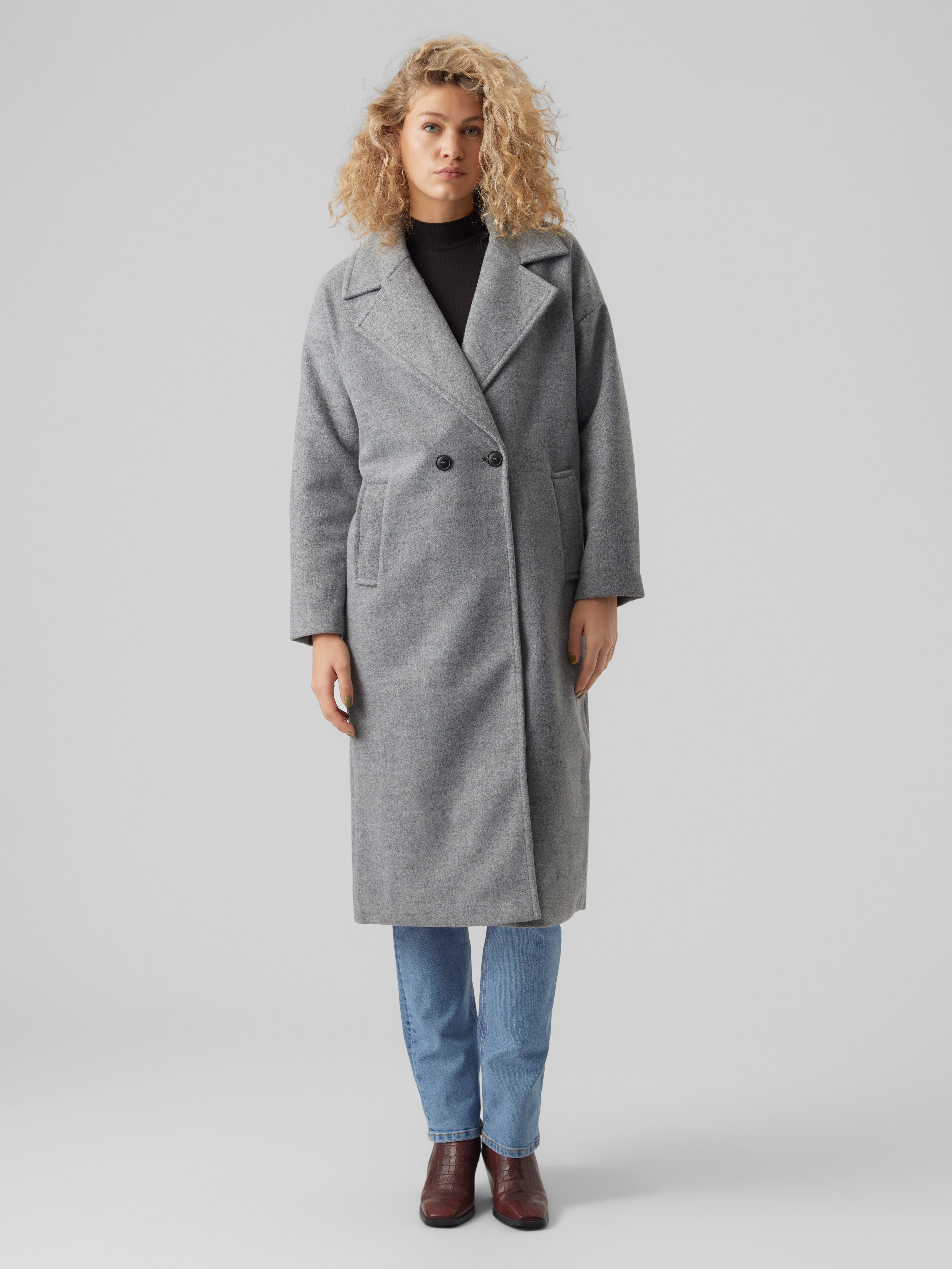 Vero moda clearance grey coat