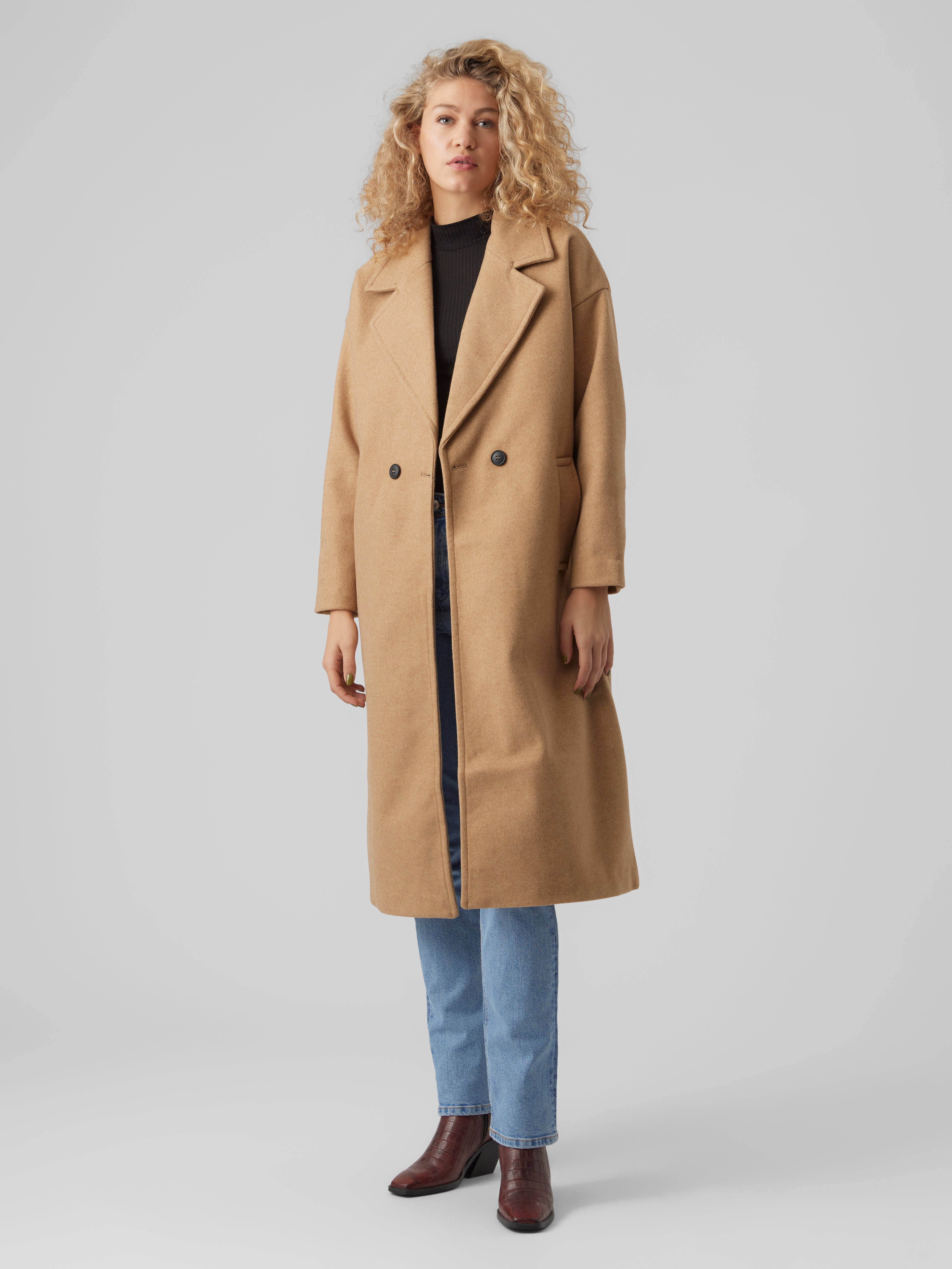 Vero moda deals camel coat