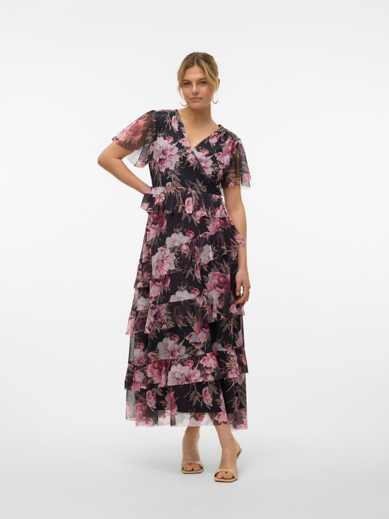 Vero Moda VMBLAIR Langes Kleid -Black - 10267636