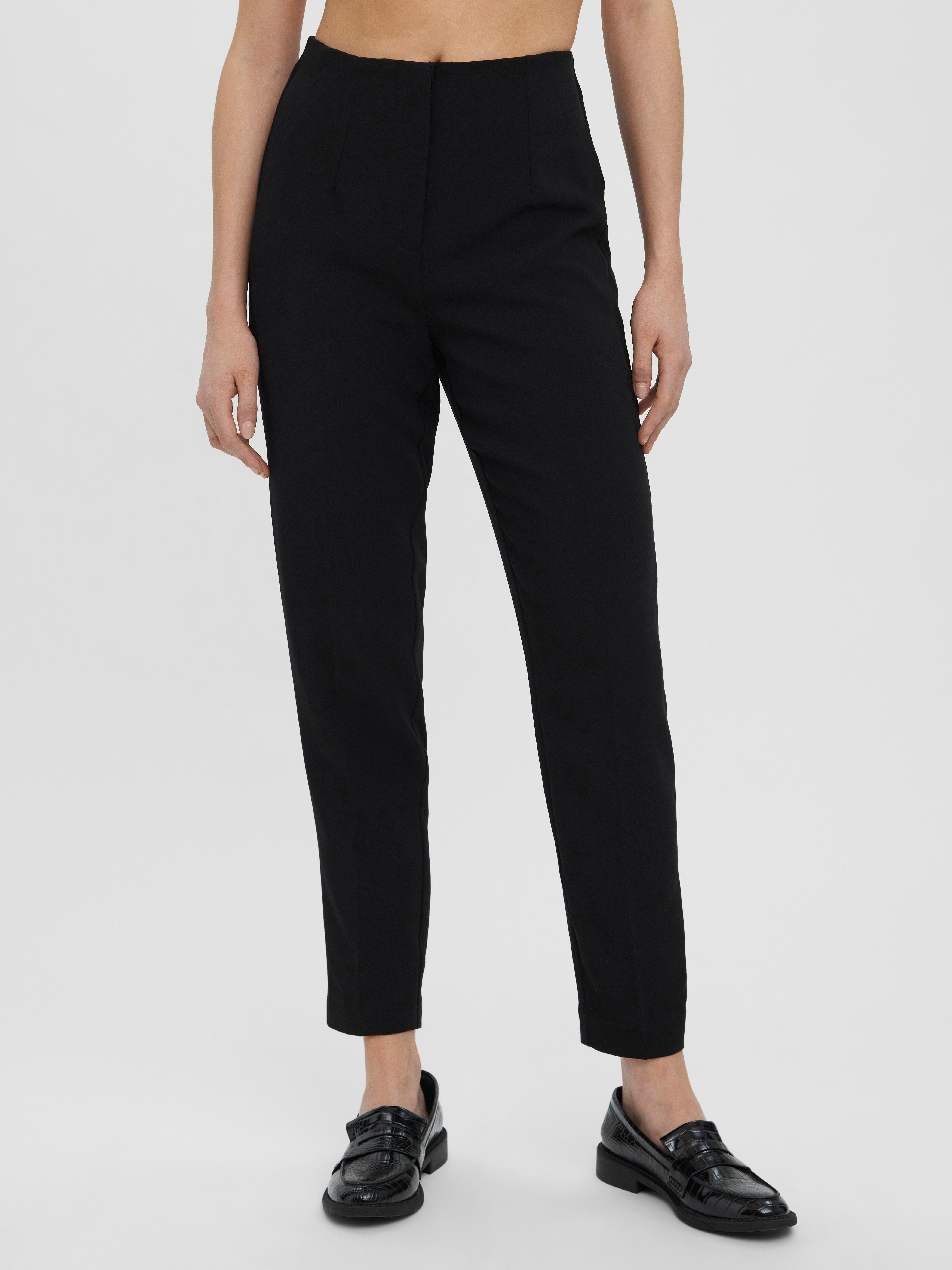 VMSANDY High waist trousers | Black | Vero Moda®