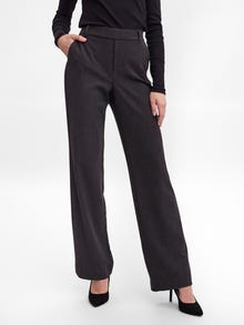 Vero Moda VMMAYA Cintura media Pantalones -Dark Grey Melange - 10267718