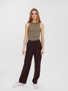 Vero Moda VMMAYA Mellemhøj talje Bukser -Coffee Bean - 10267718