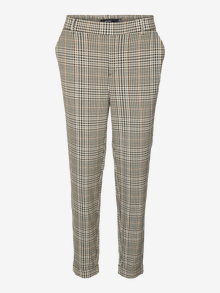 Vero Moda VMMAYA Mid waist Trousers -Tobacco Brown - 10267810
