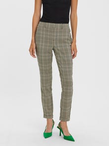 Vero Moda VMMAYA Mid waist Broek -Tobacco Brown - 10267810