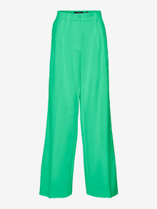 Vero Moda VMTROIAN Mid waist Trousers -Irish Green - 10267849