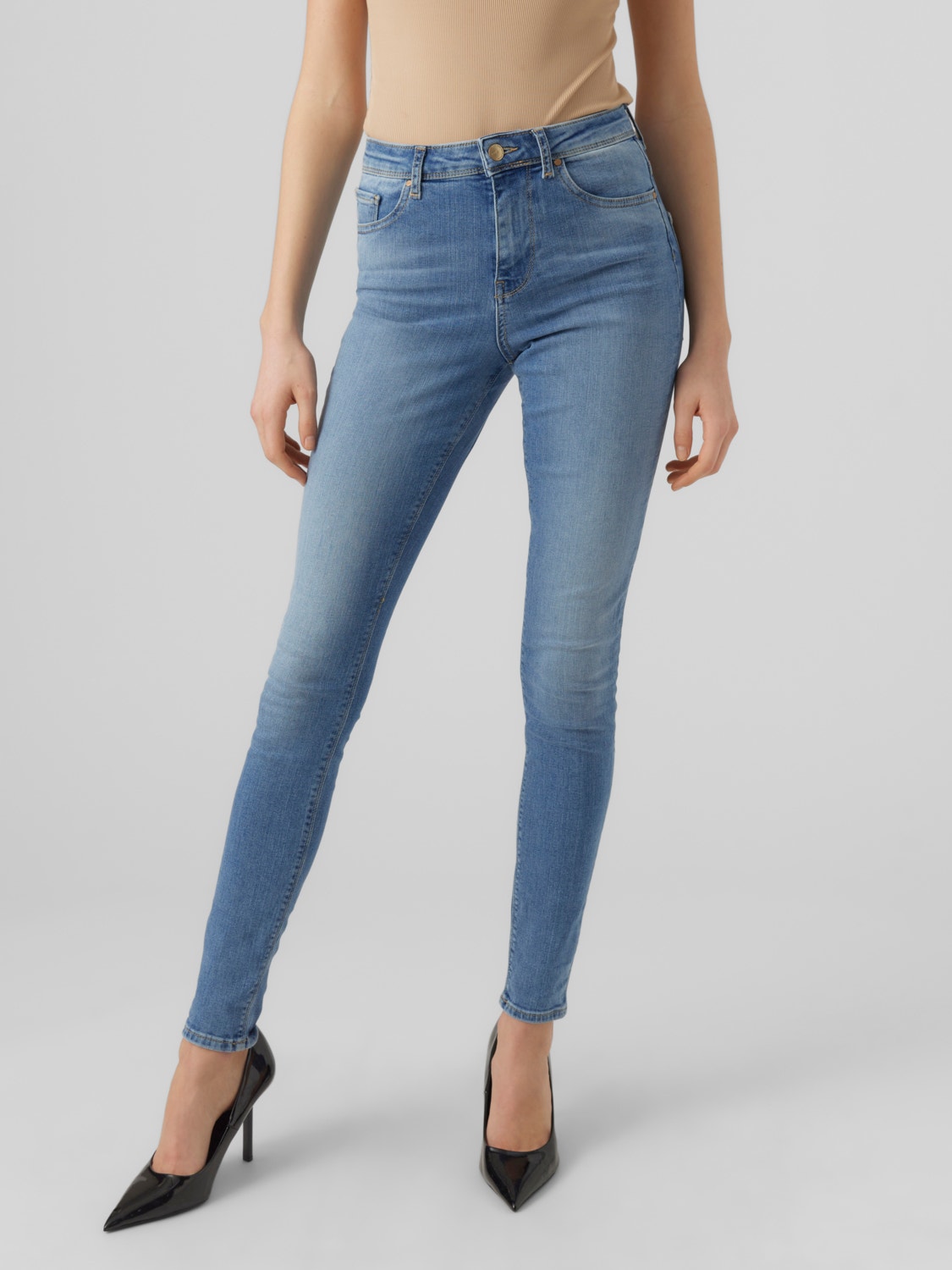 Vero Moda VMSOPHIA Krój slim Jeans -Light Blue Denim - 10267855