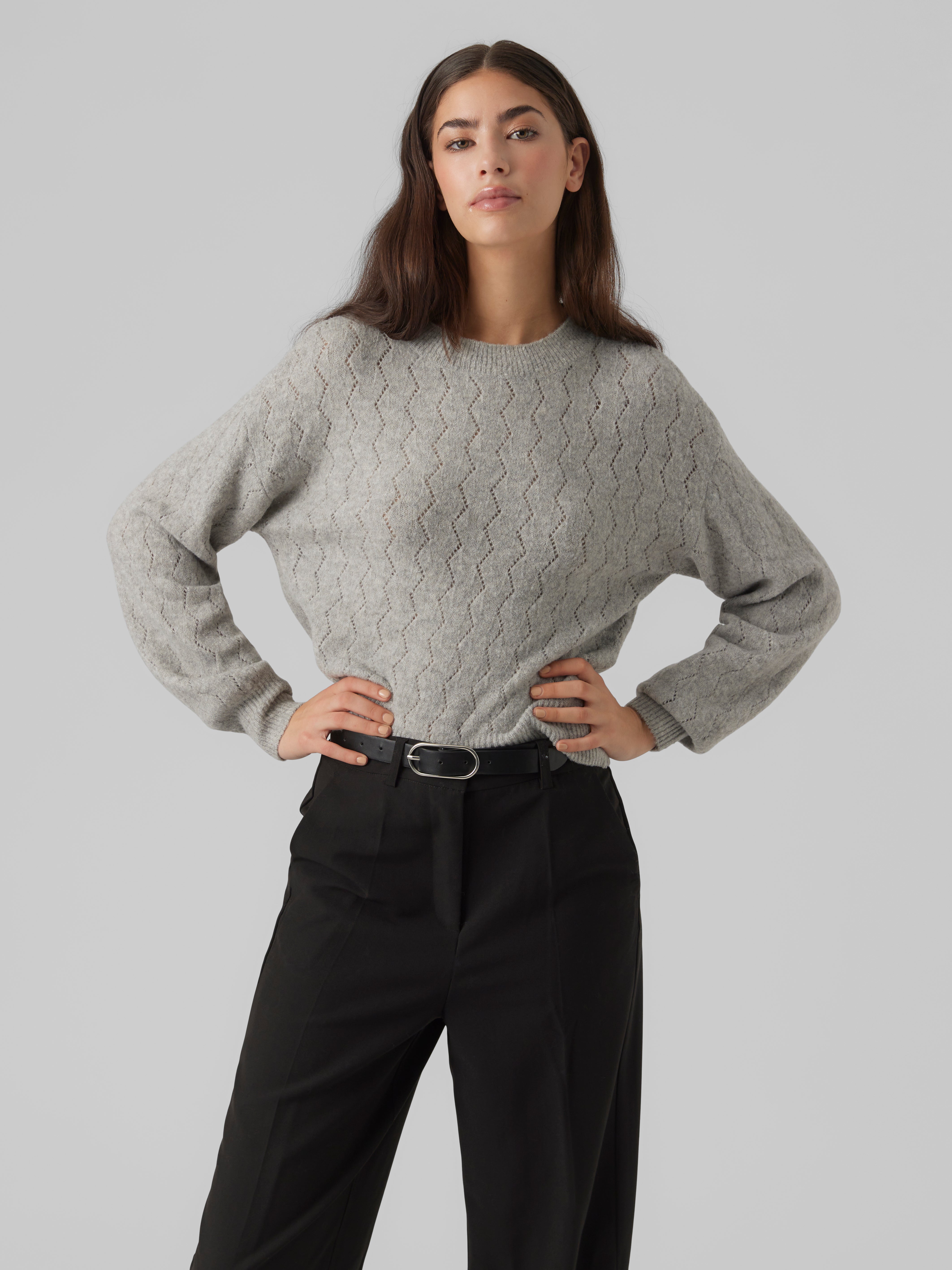 Gebreide pullover Lichtgrijs Vero Moda