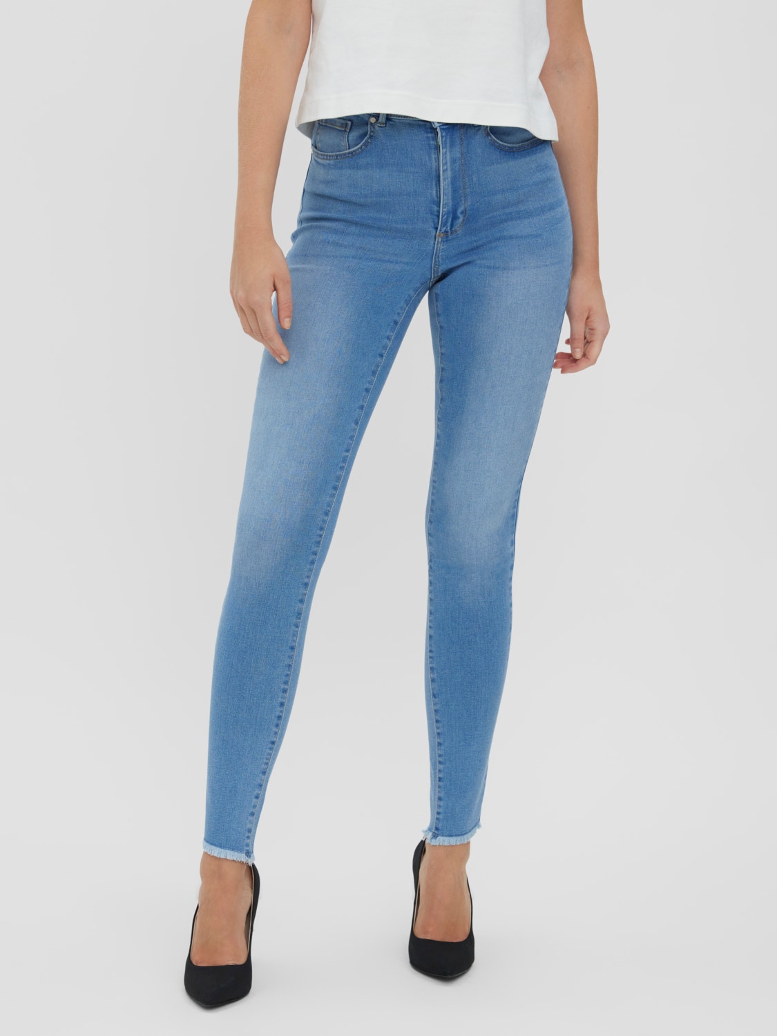 Vero Moda VMSOPHIA Høj talje Skinny fit Jeans -Light Blue Denim - 10267939