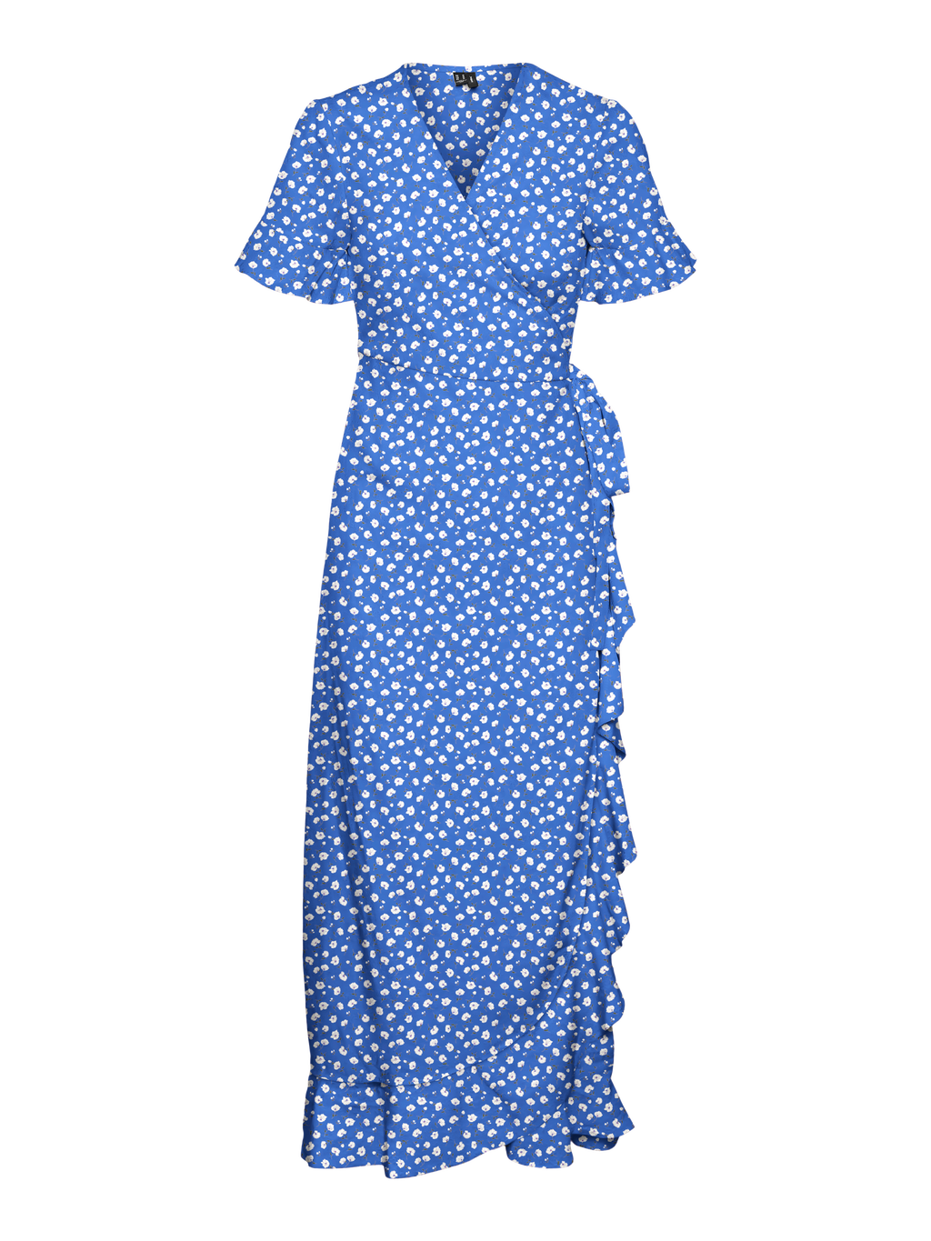 overhemd premier Mos Regular fit V-Hals Lange jurk | Midden Blauw | Vero Moda®
