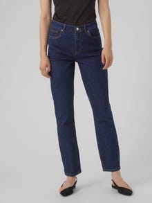Vero Moda VMBRENDA Rak passform Jeans -Dark Blue Denim - 10268417