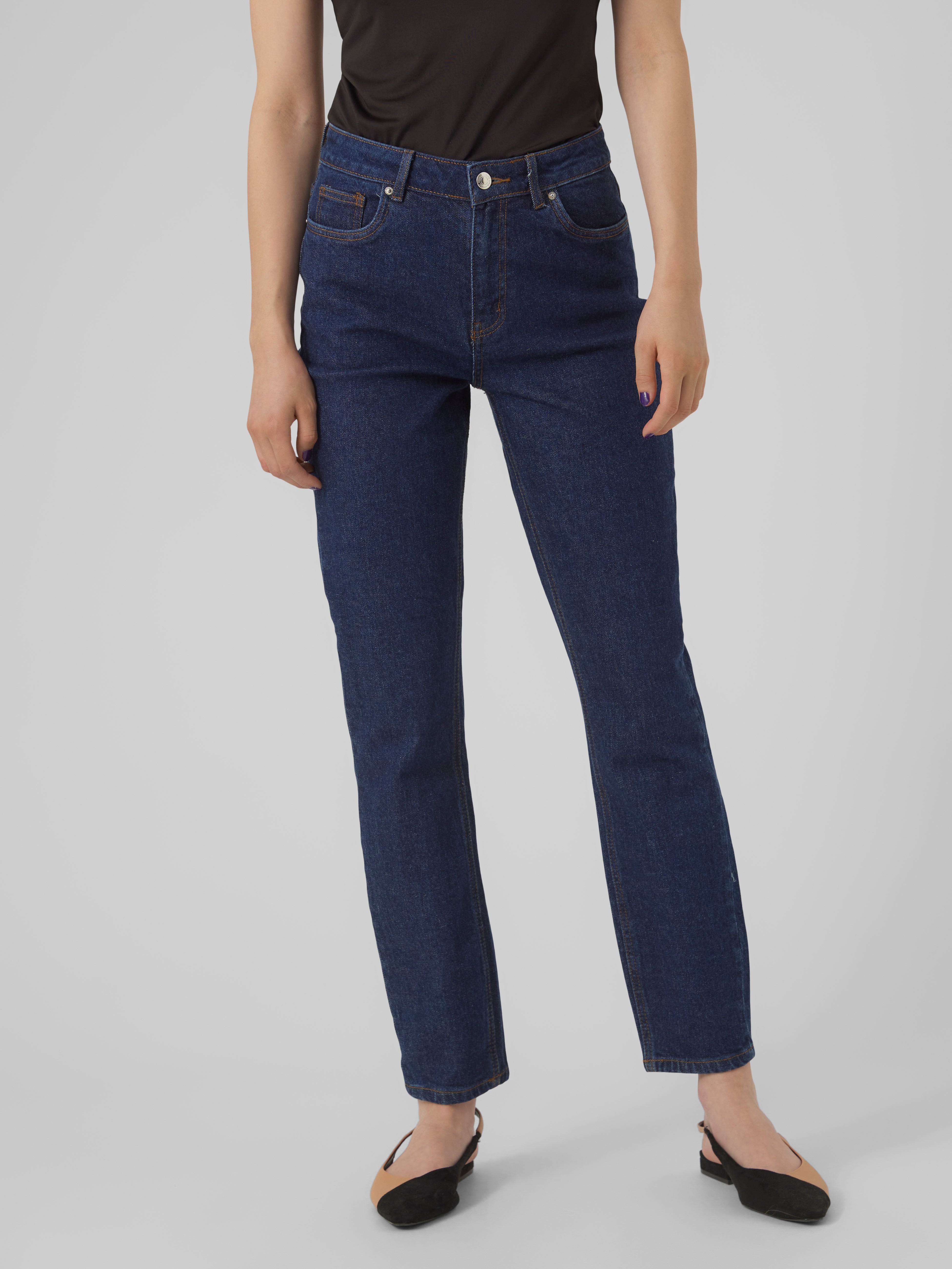 Jean taille clearance haute vero moda