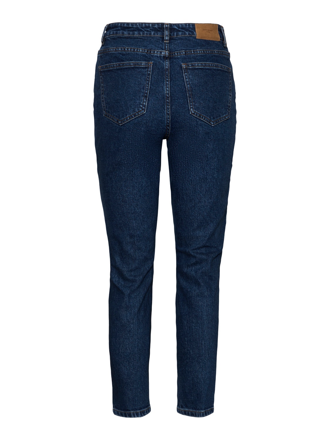 Vero Moda VMBRENDA Taille haute Straight Fit Jeans -Dark Blue Denim - 10268434