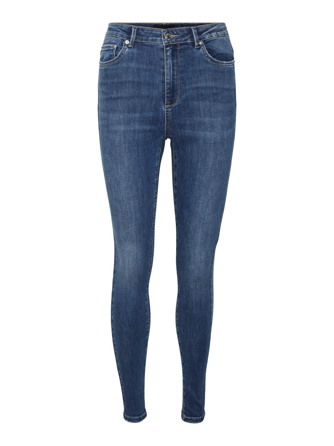 Vero Moda VMSOPHIA Hög midja Skinny Fit Jeans -Medium Blue Denim - 10268548