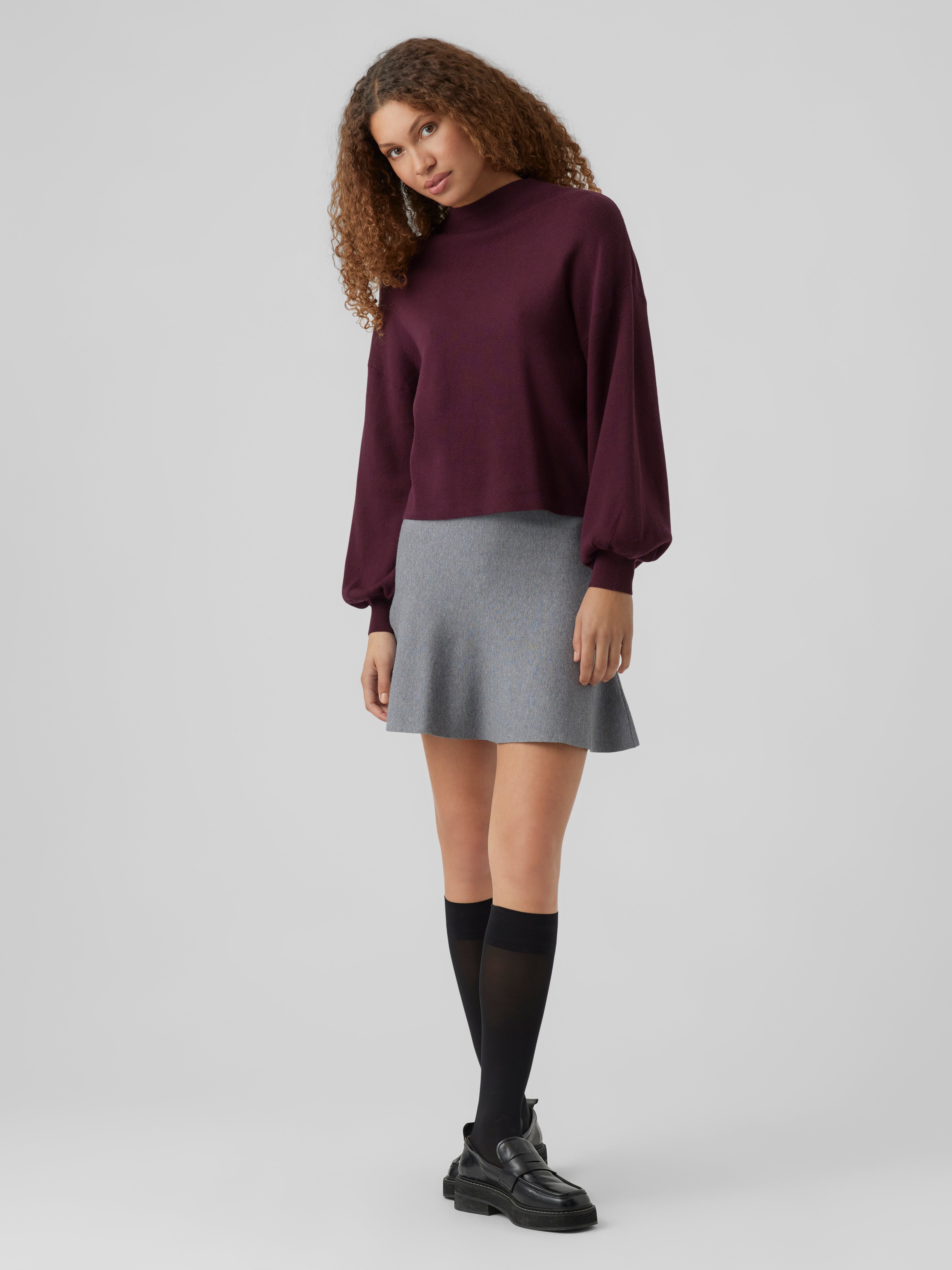 Strickpullover | Dunkles Violett | Vero Moda®