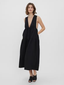 Vero Moda Regular Fit V-Neck Long dress -Black - 10268650