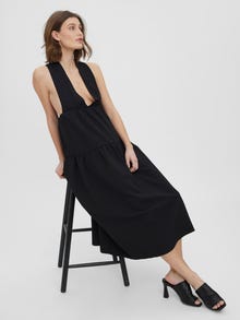 Vero Moda Regular Fit V-Neck Long dress -Black - 10268650