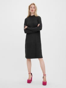 Vero Moda VMLULU Lång klänning -Dark Grey Melange - 10268883