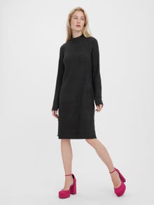 Vero Moda VMLULU Długa sukienka -Dark Grey Melange - 10268883