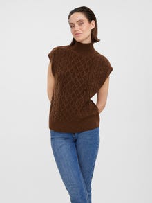 Vero Moda VMVIGGA Pullover -Cacao Nibs - 10268886