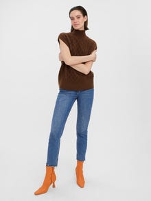 Vero Moda VMVIGGA Pullover -Cacao Nibs - 10268886