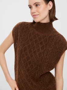 Vero Moda VMVIGGA Pullover -Cacao Nibs - 10268886