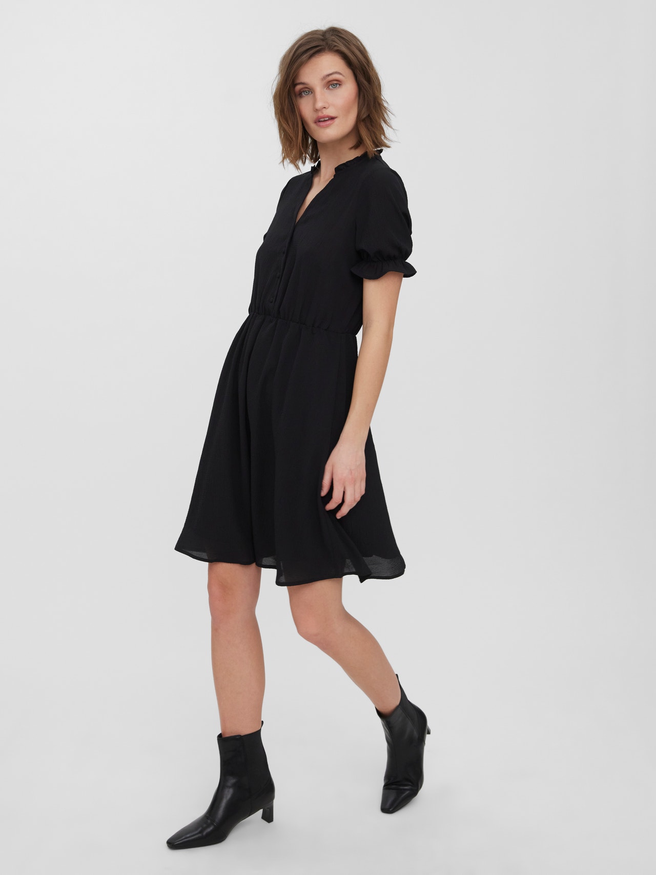Vero Moda VMAYA Lange jurk -Black - 10269030
