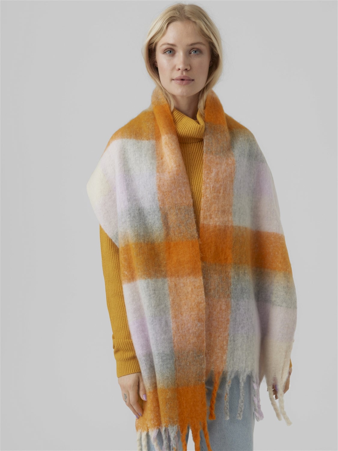 broeden Supermarkt schildpad Sjaal | Medium Orange | Vero Moda®