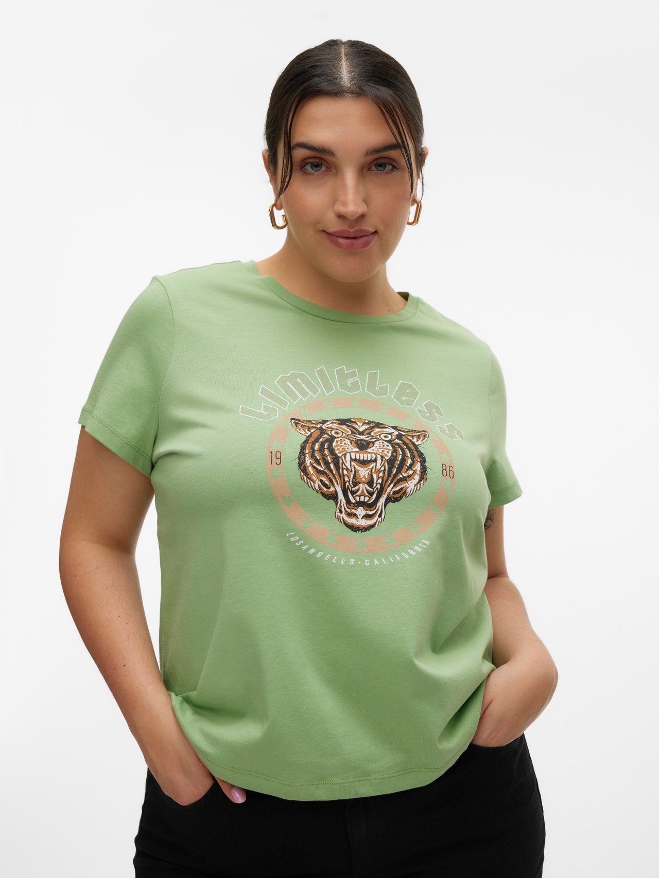 Vero Moda VMMILLA T-Shirt -Forest Shade - 10269191