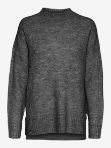 Vero Moda VMLEFILE Pullover -Medium Grey Melange - 10269229