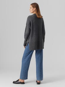 Vero Moda VMLEFILE Pullover -Medium Grey Melange - 10269229