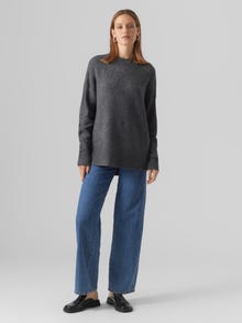 Vero Moda VMLEFILE Pullover -Medium Grey Melange - 10269229