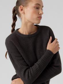 Vero Moda VMLEFILE Pullover -Dark Grey Melange - 10269230