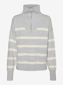 Vero Moda VMSABA Pullover -Light Grey Melange - 10269246