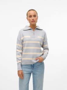 Vero Moda VMSABA Pullover -Light Grey Melange - 10269246