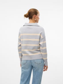 Vero Moda VMSABA Pullover -Light Grey Melange - 10269246