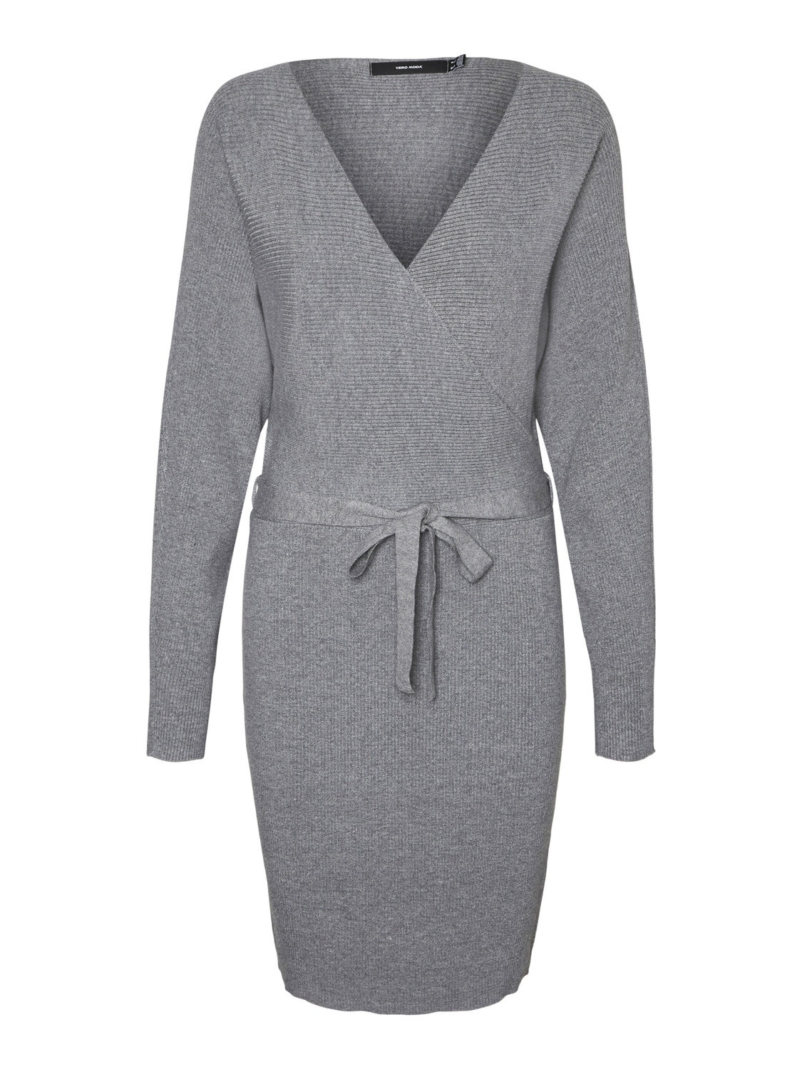 Vero Moda VMHOLLYREM Langes Kleid -Medium Grey Melange - 10269251