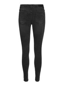 Vero Moda VMTANYA Middels høyt snitt Skinny Fit Jeans -Black Denim - 10269629