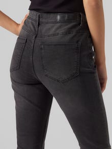 Vero Moda VMTANYA Medelhög midja Skinny Fit Jeans -Black Denim - 10269629