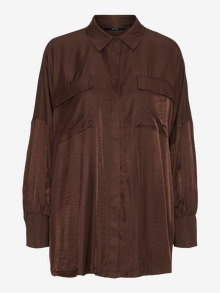 Vero Moda VMTIKA Hemd -Coffee Bean - 10269940