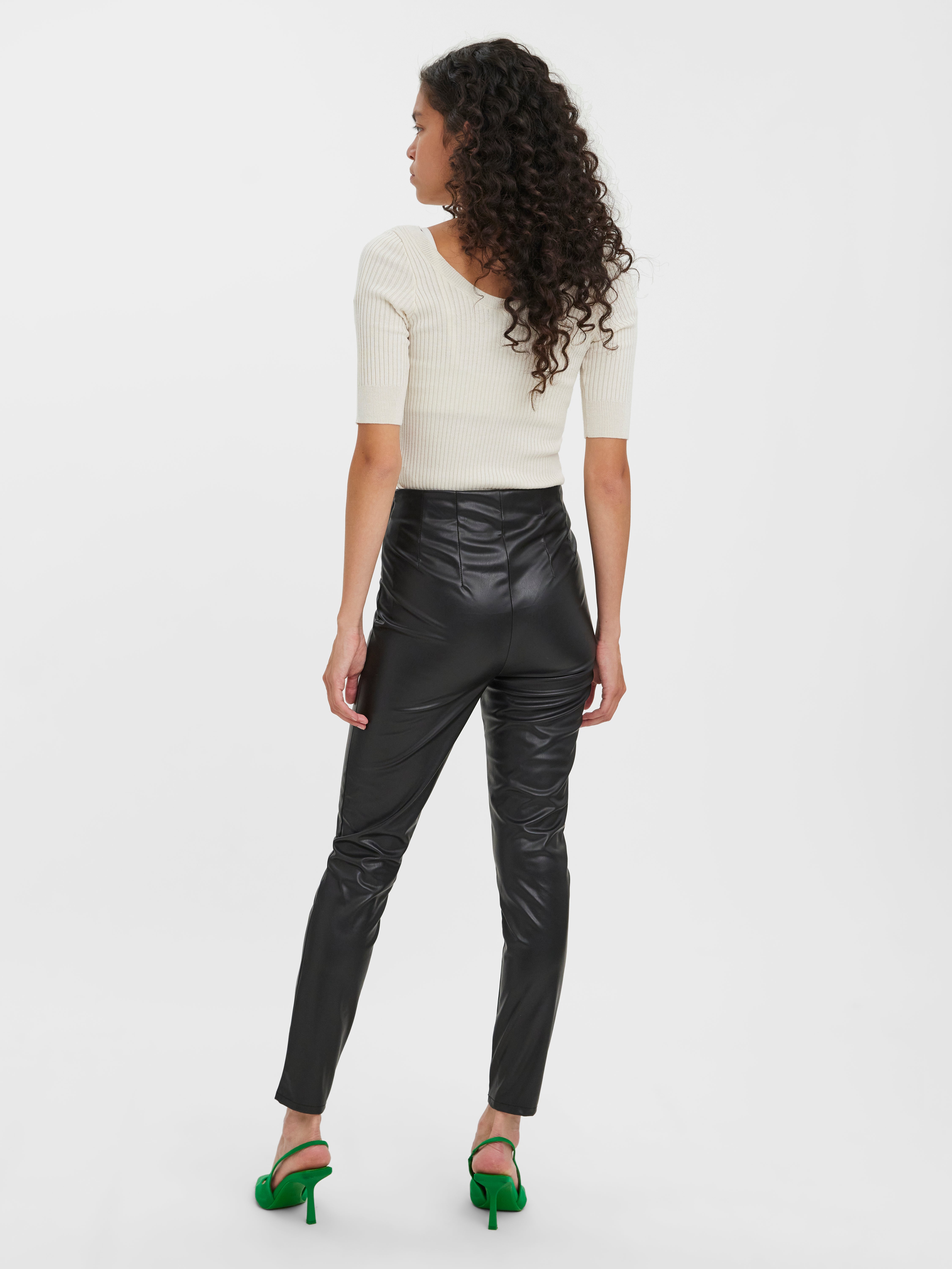 Vero moda sale leather leggings