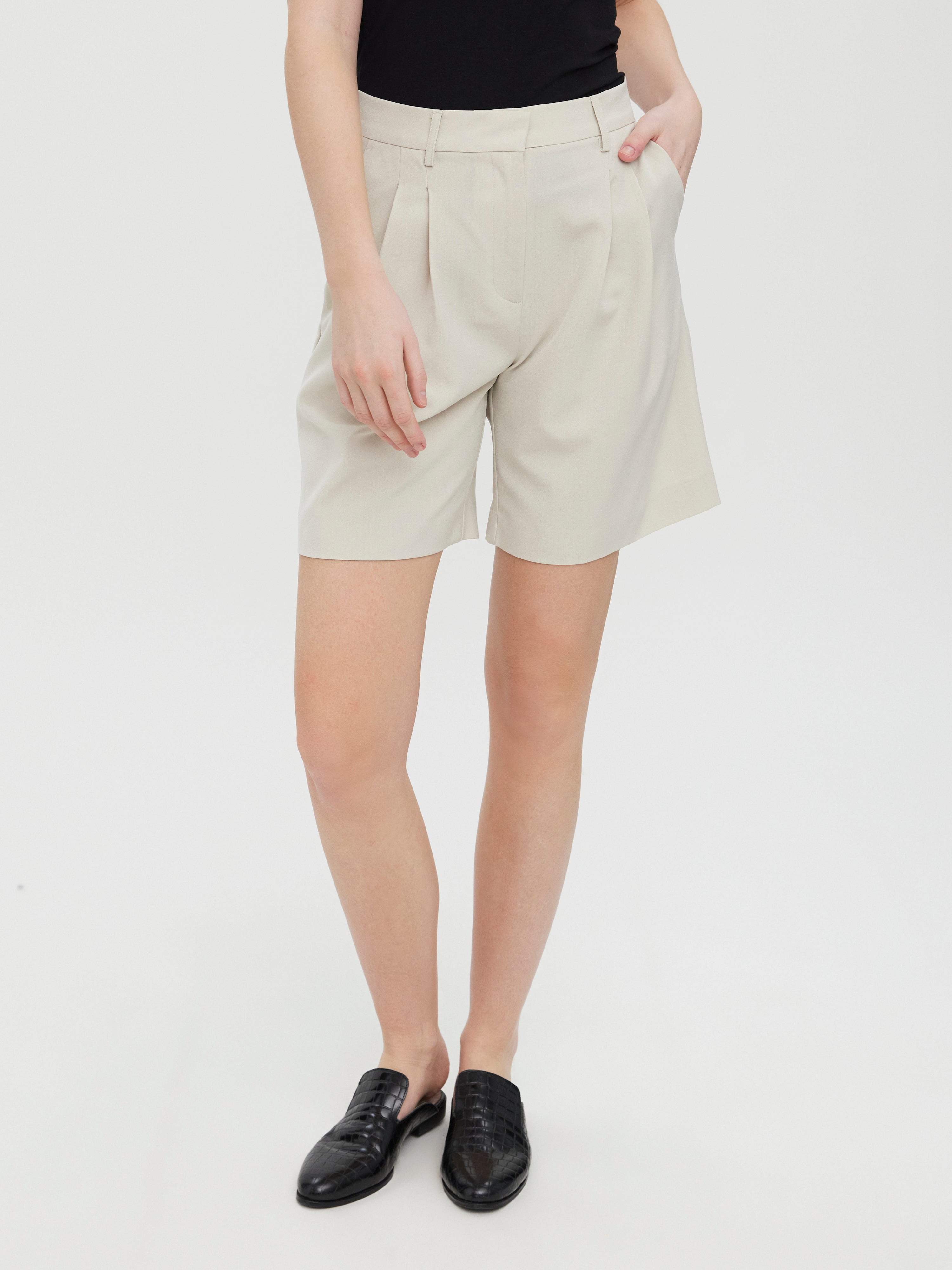 mini-camisole-kleid aus baumwollmix in Schwarz Vero Moda Damen Bekleidung Kurze Hosen Cargo Shorts 