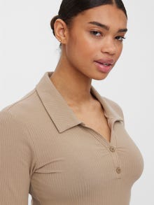 Vero Moda VMMOLLY Top -Silver Mink - 10270093